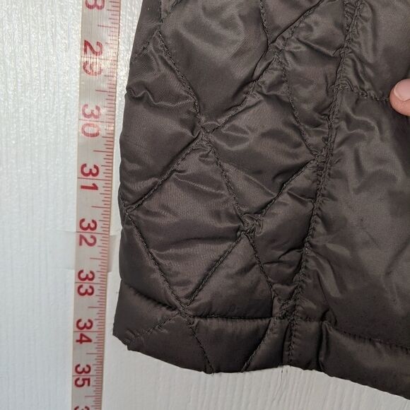 MICHAEL KORS PACKABLE DOWN. LONG GRAY SUPER LIGHT WEIGHT COAT SZ SMALL - Picture 6 of 14